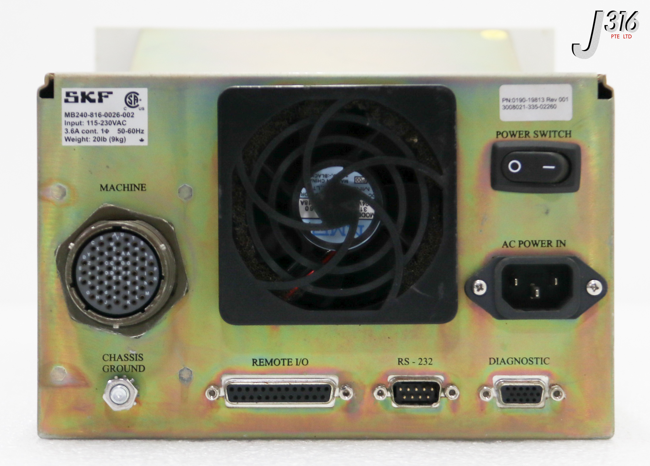 36989 APPLIED MATERIALS SKF DIGITAL CONTROLLER MB240-816-0026-002